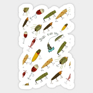 Vintage Fishing Lures Sticker